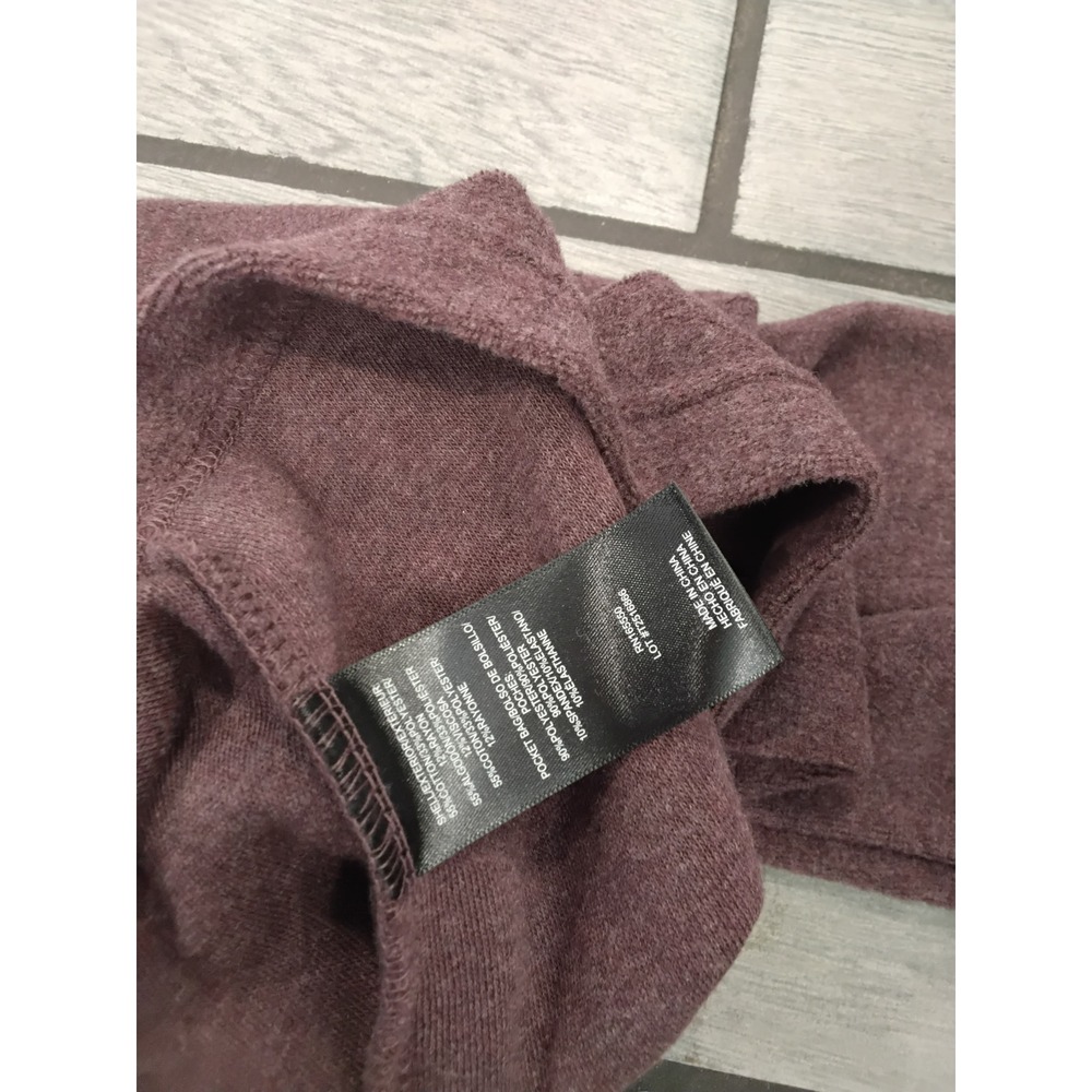 32 Degrees Heat Plum Heather Fleece Button Up Shirt Jacket Shacket Sm-New - Picture 3 of 6